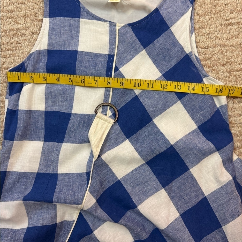 Maeve Blue and White Asymmetrical Wrap Sundress Size XSP. A14 - Picture 13 of 16